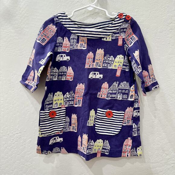 Mini Boden Blue Houses Tunic - Picture 1 of 7